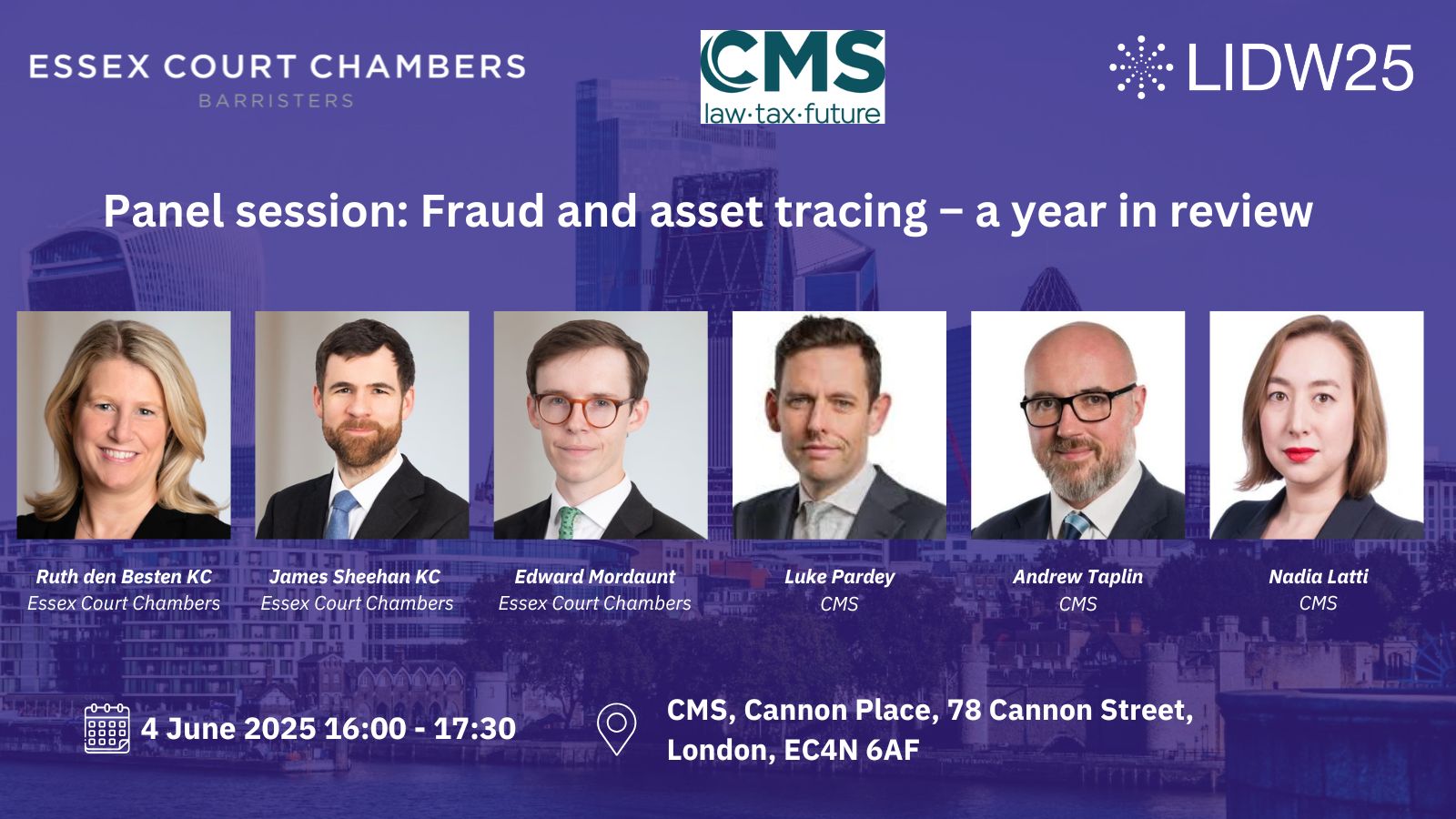 LIDW2025: Panel session: Fraud and asset tracing – a year in review