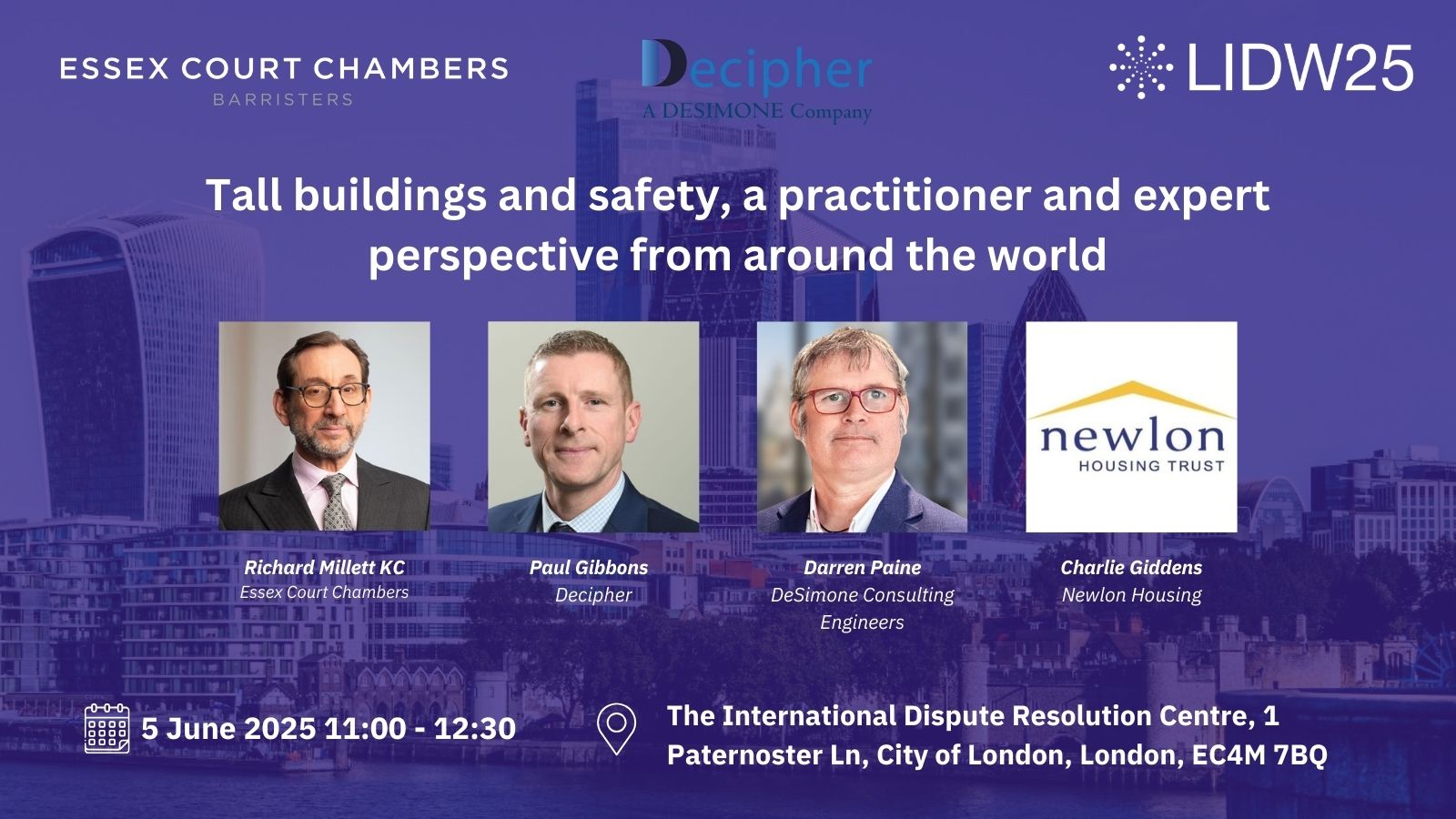 LIDW2025: Tall Buildings and Safety, a Practitioner and Expert Perspective from Around the World
