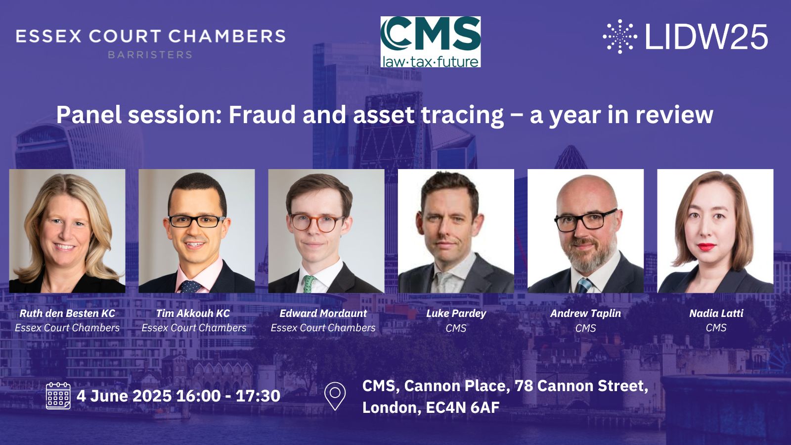 LIDW2025: Panel session: Fraud and asset tracing – a year in review